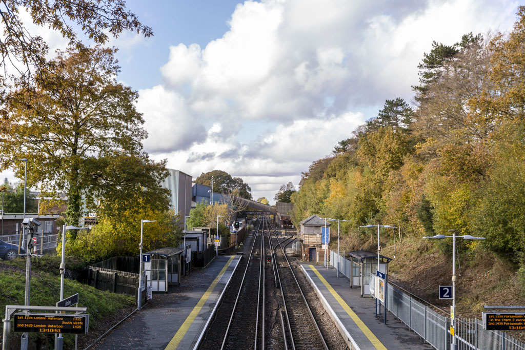 Railway line in Botley
