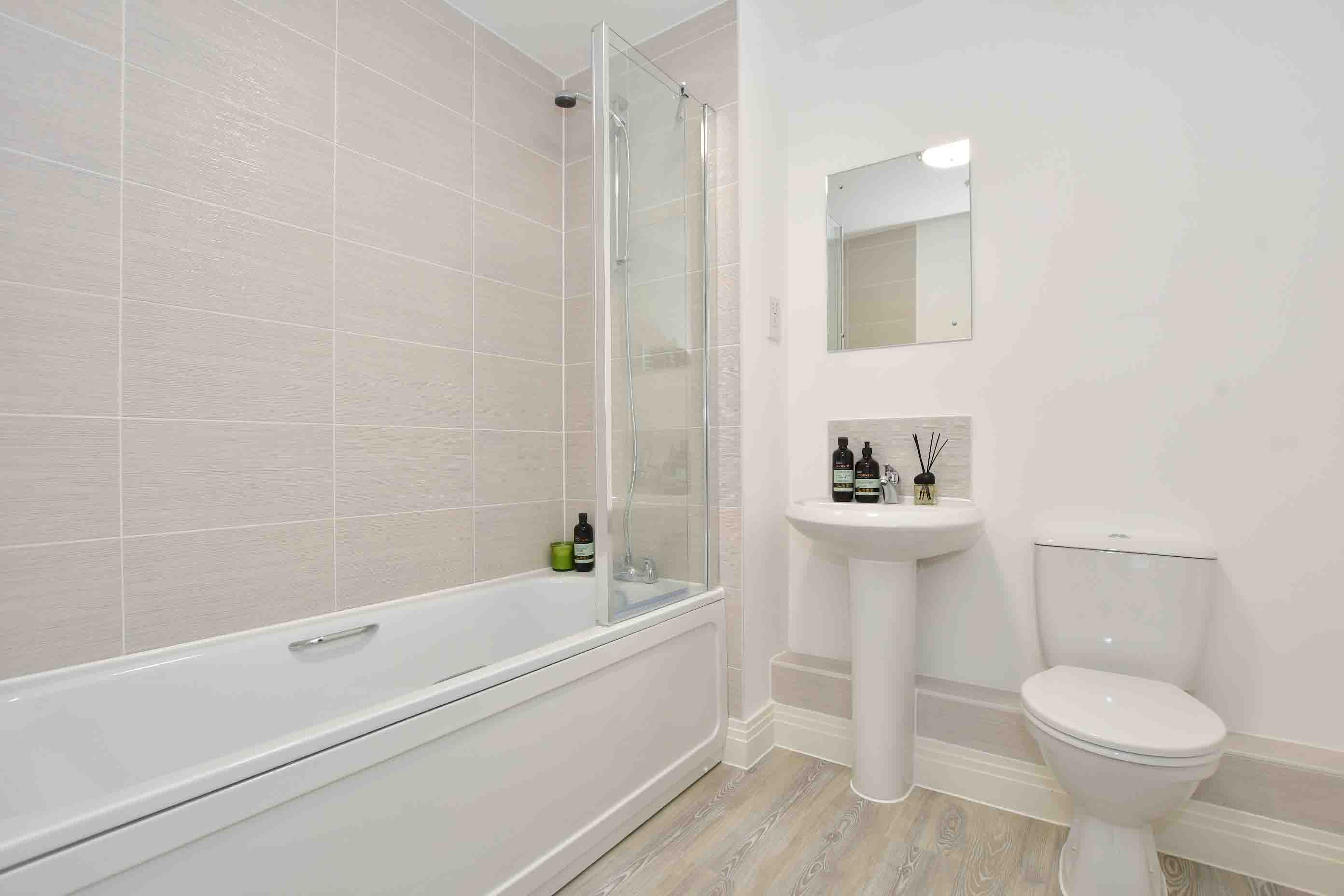 Bathroom at Kings Barton shared ownership apartment in Winchester