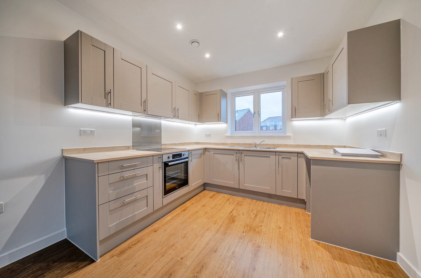 2 Bedroom Flat over Carport Kitchen/diner at Hareshill