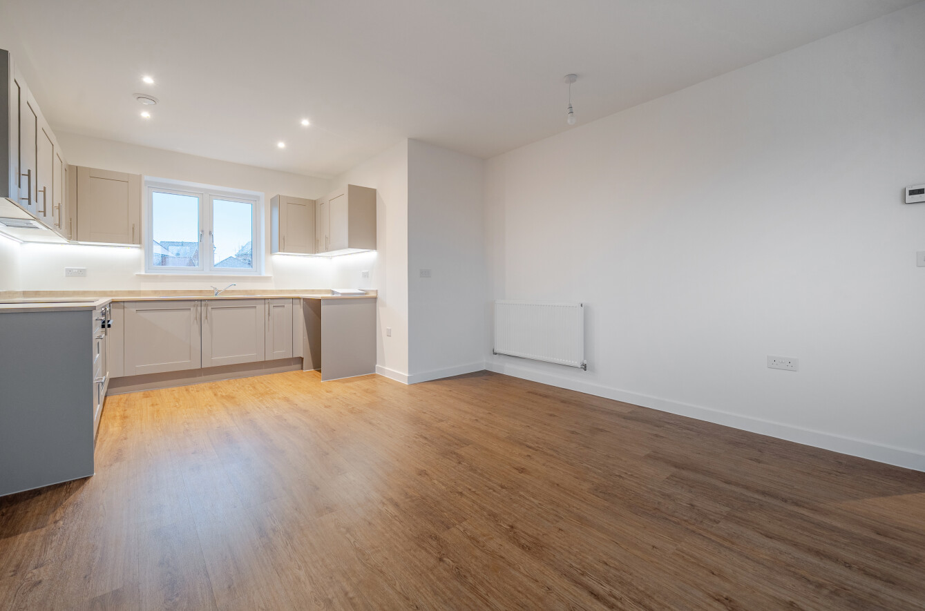 2 Bedroom Flat over Carport Kitchen/diner at Hareshill