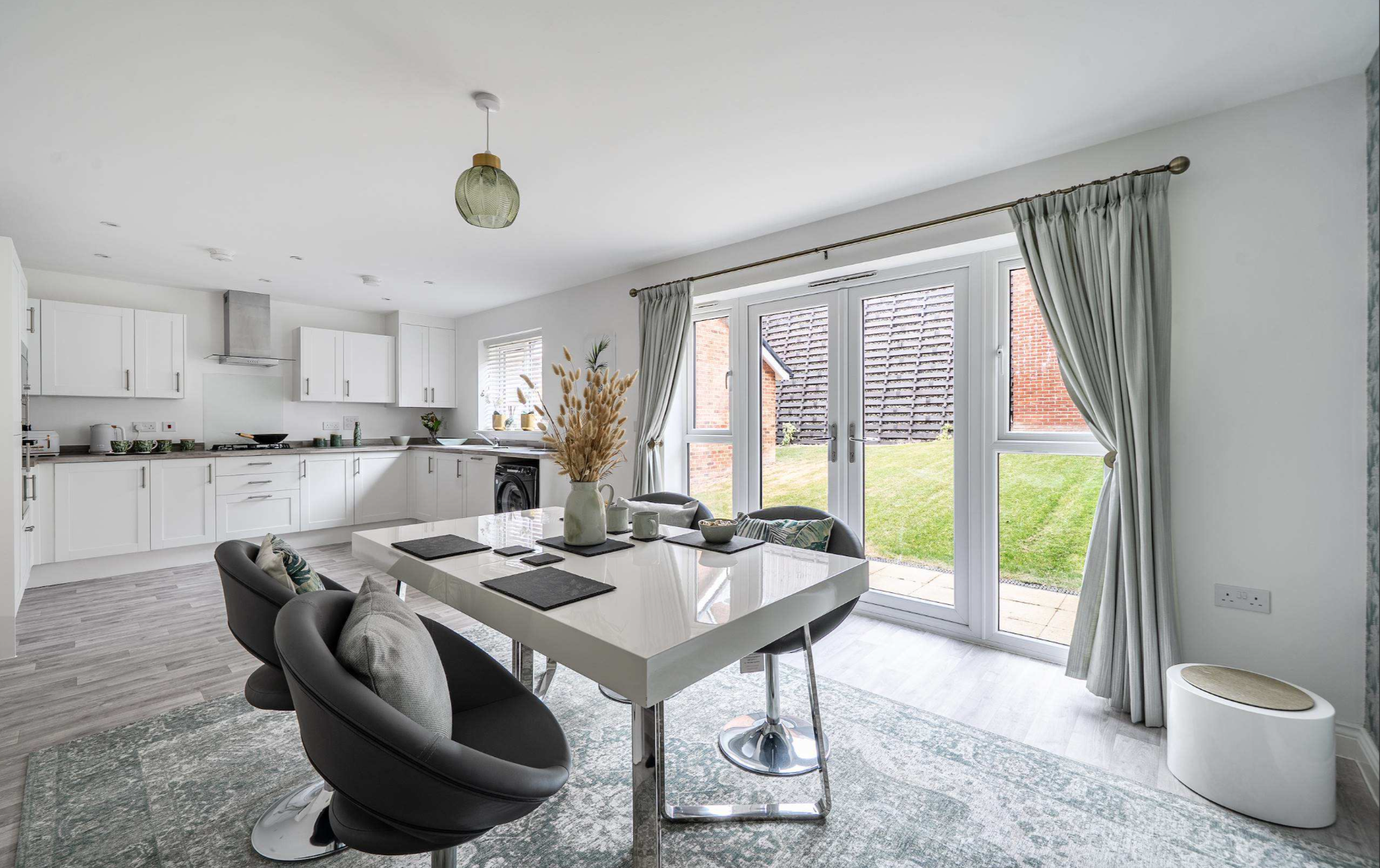 Photograph of kitchen show home