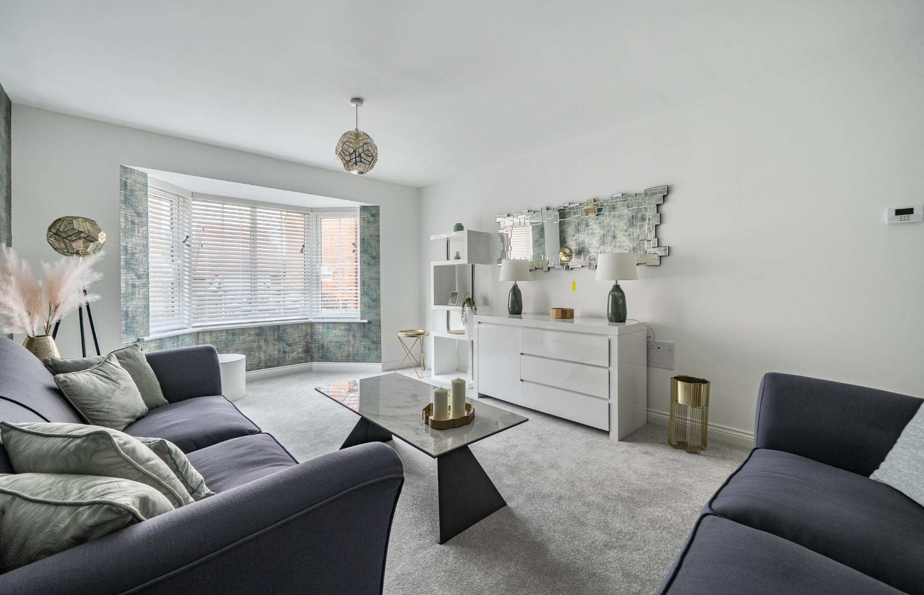 Photograph of living room show home