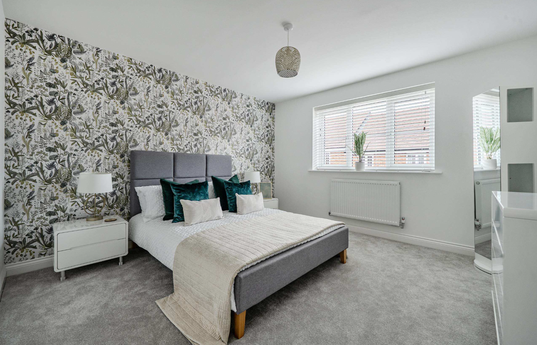 Photograph of bedroom show home