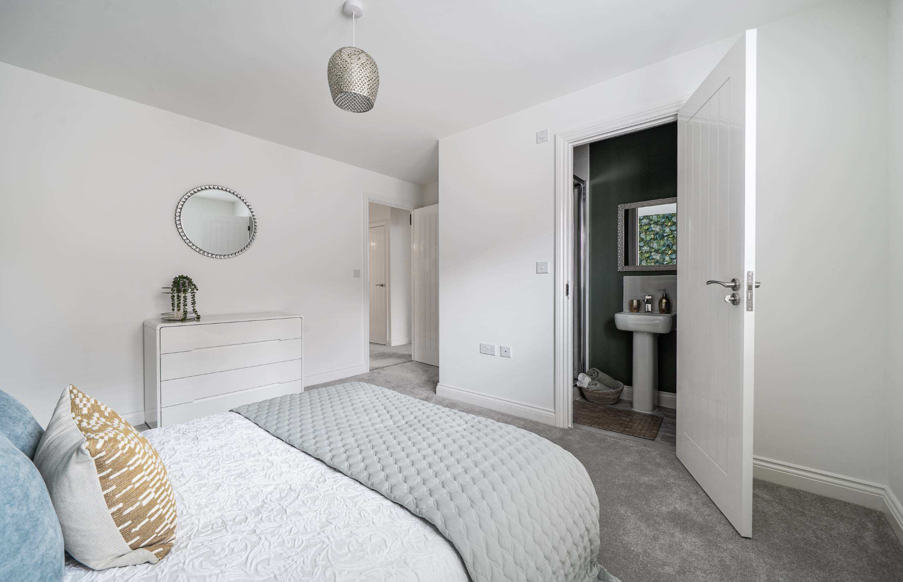 Photograph of bedroom show home