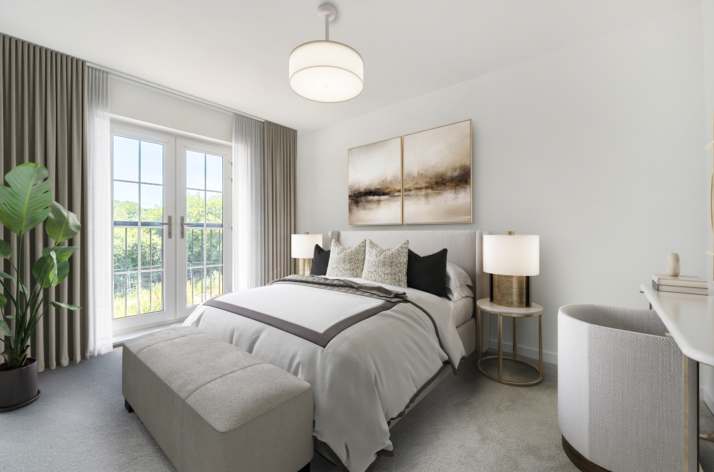 Bedroom at Finchwood Park VS